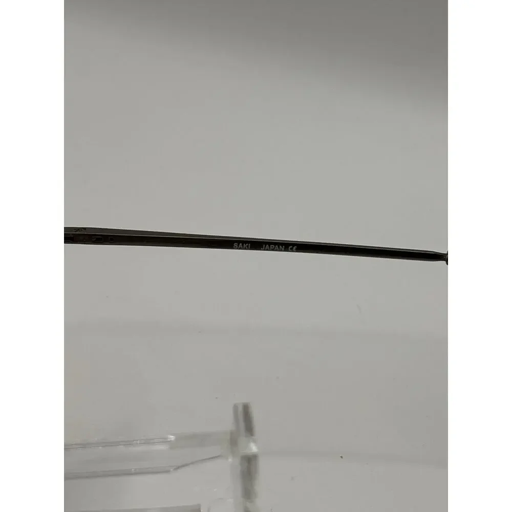 SAKI MOD 312 DGUN Handmade Japan Eyeglass Frames 55-18-145 Gunmetal